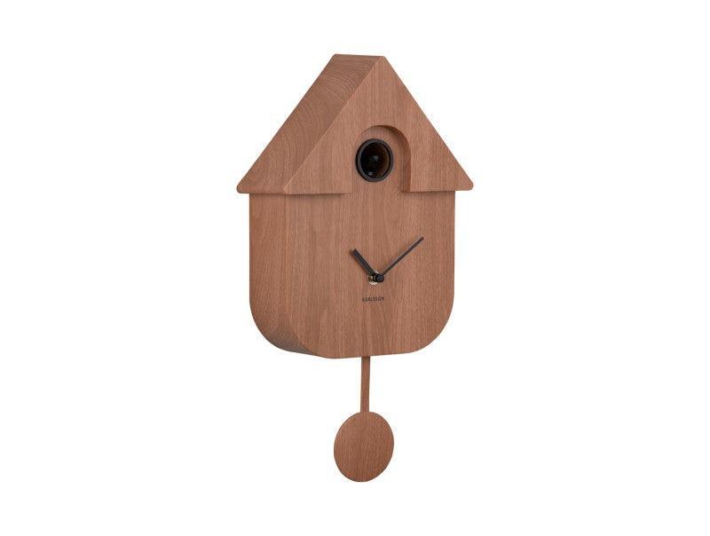 Karlsson Wall clock Modern Cuckoo - Dark wood