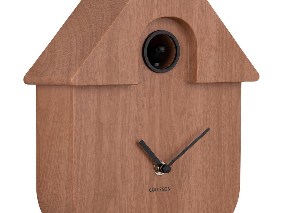Karlsson Wall clock Modern Cuckoo - Dark wood