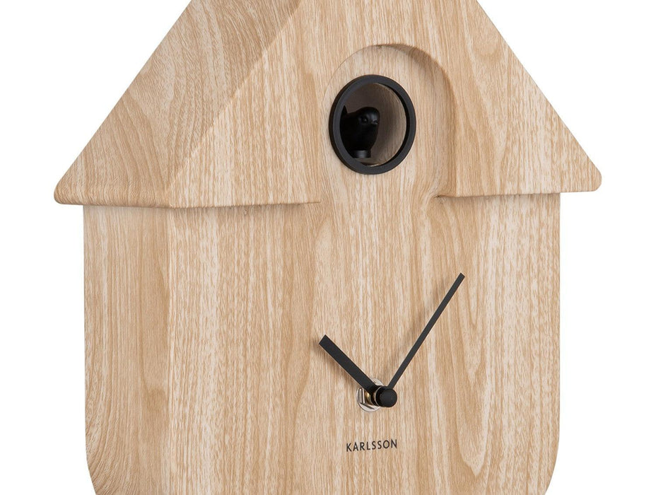 Karlsson Wall clock Modern Cuckoo - Light wood