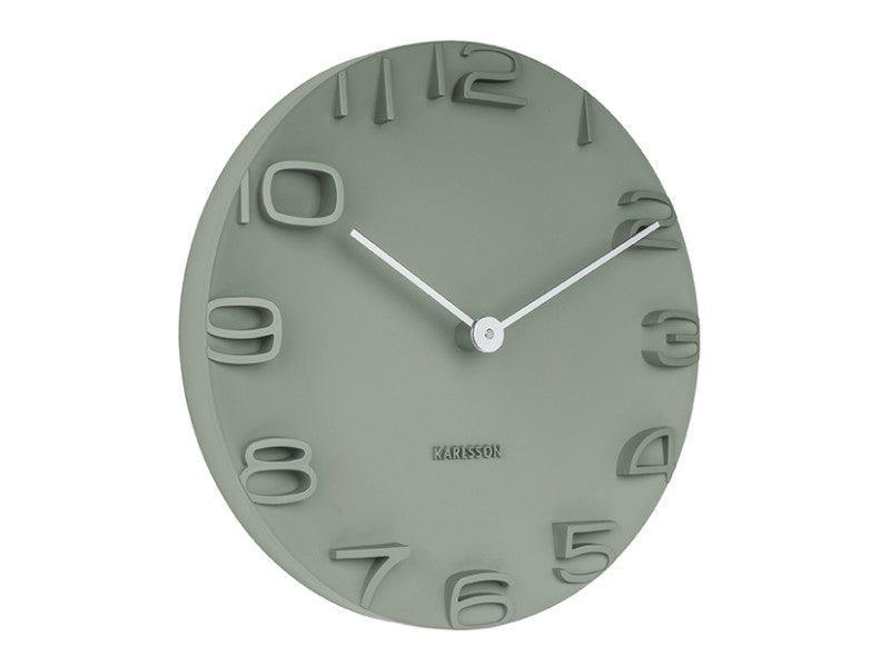 Karlsson Wall Clock On The Edge - Jungle Green