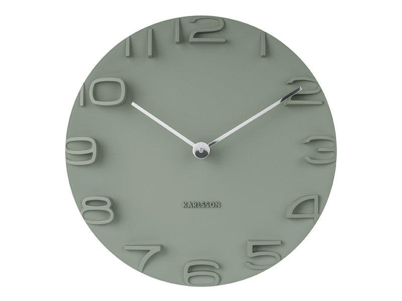 Karlsson Wall Clock On The Edge - Jungle Green | {{ collection.title }}