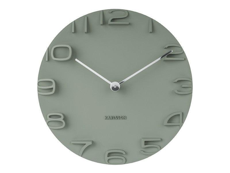 Karlsson Wall Clock On The Edge - Jungle Green