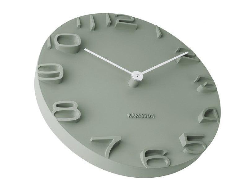 Karlsson Wall Clock On The Edge - Jungle Green