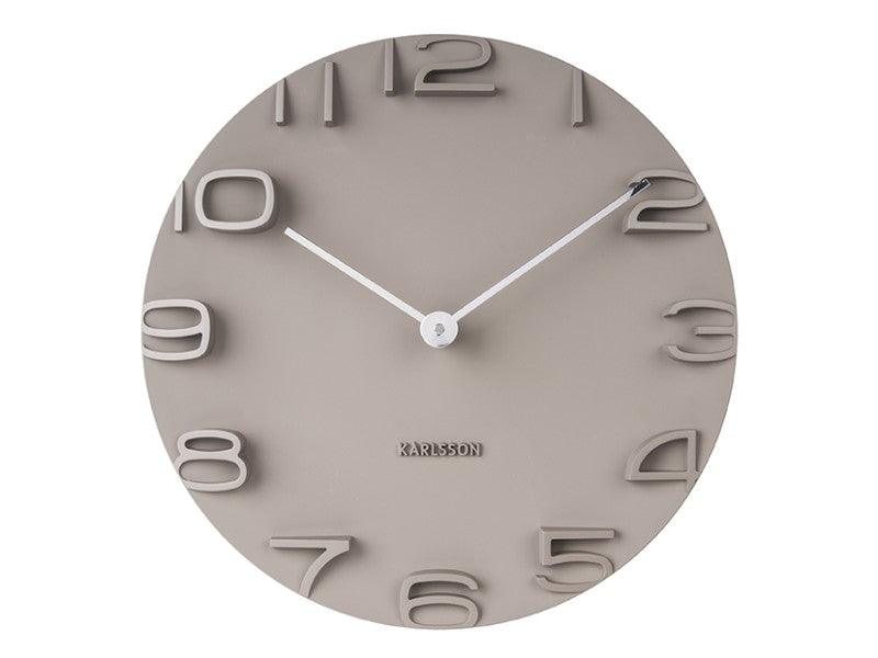 Karlsson Wall Clock On The Edge - Warm Grey | {{ collection.title }}