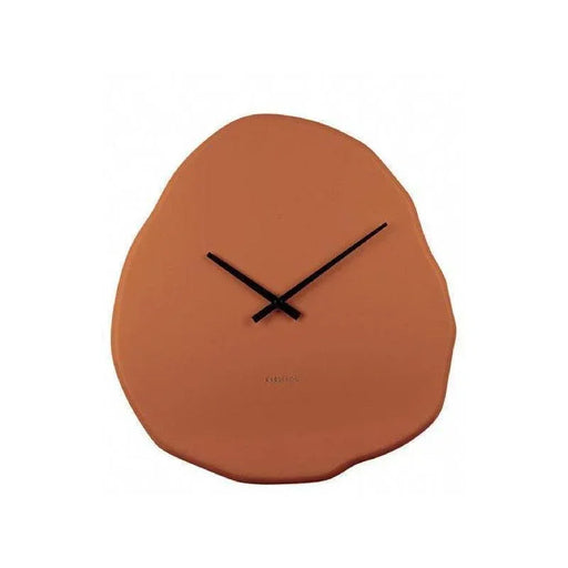 Karlsson Wall Clock Organic Round - Burned Orange - LemonSalt