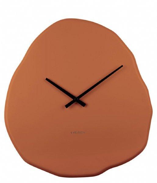 Karlsson Wall Clock Organic Round - Burned Orange