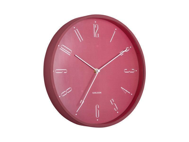 Karlsson Wall Clock Regal Numbers - Blush Red