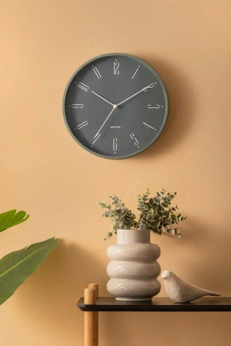 Karlsson Wall Clock Regal Numbers - Jungle Green