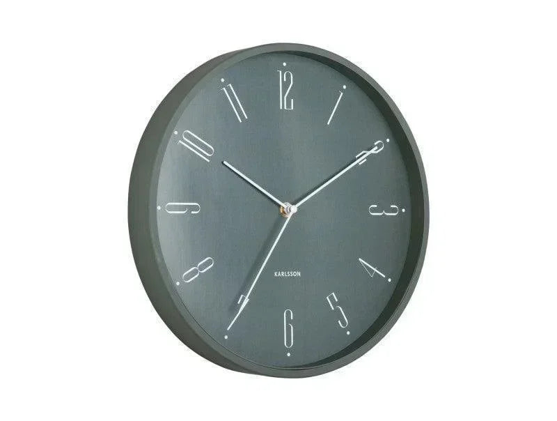 Karlsson Wall Clock Regal Numbers - Jungle Green