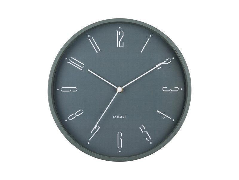 Karlsson Wall Clock Regal Numbers - Jungle Green