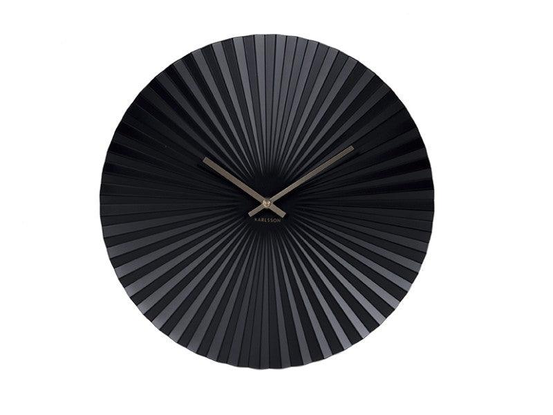 Karlsson Wall Clock Sensu Steel - Black | {{ collection.title }}