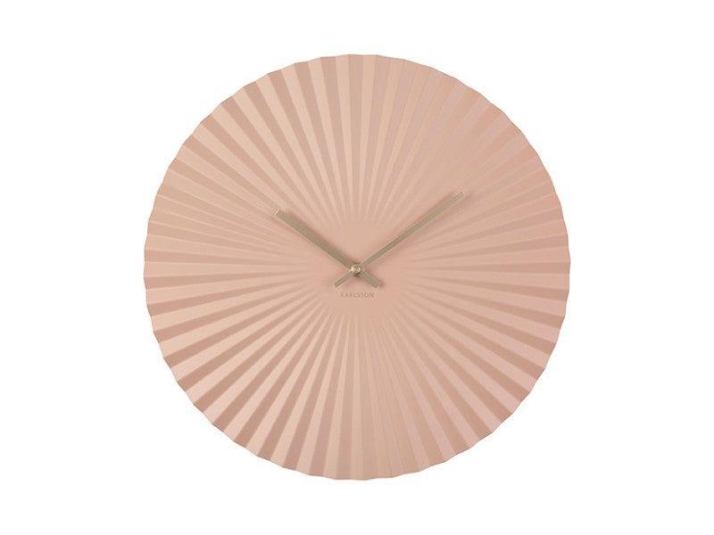 Karlsson Wall Clock Sensu Steel - Faded Pink