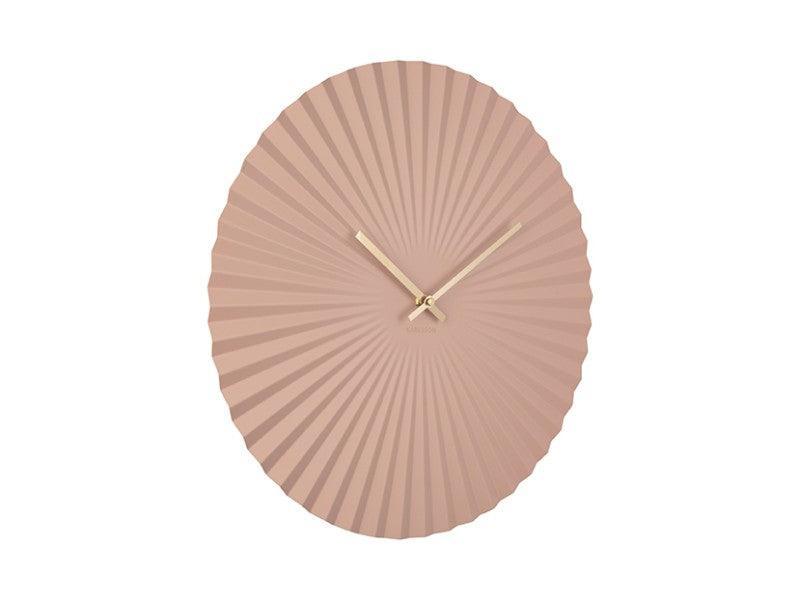 Karlsson Wall Clock Sensu Steel - Faded Pink