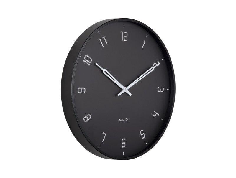 Karlsson Wall Clock Stark Iron Matt - Black