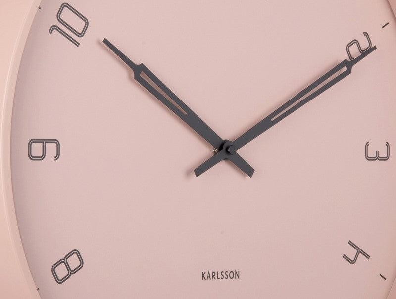 Karlsson Wall Clock Stark Iron Matt - Faded Pink | {{ collection.title }}