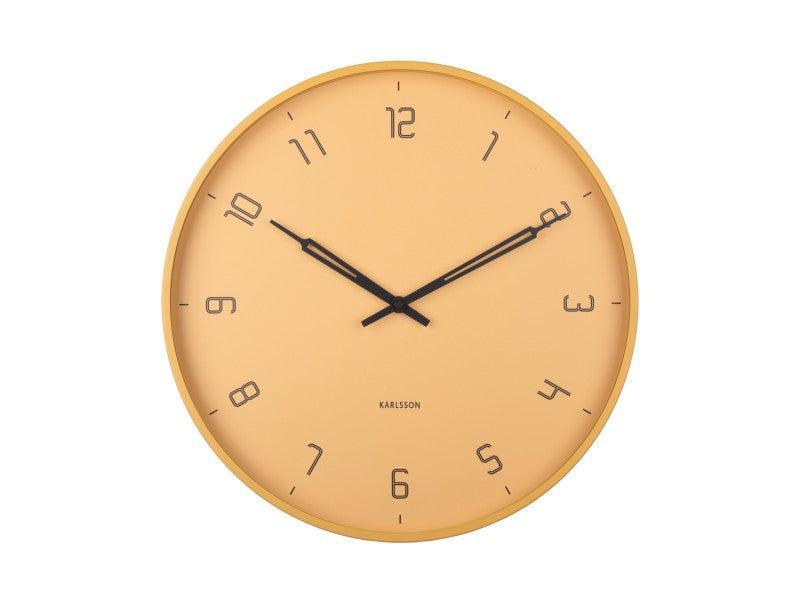 Karlsson Wall Clock Stark Iron Matt - Honey brown