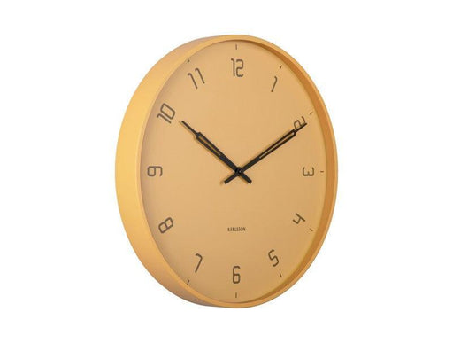 Karlsson Wall Clock Stark Iron Matt - Honey brown - LemonSalt