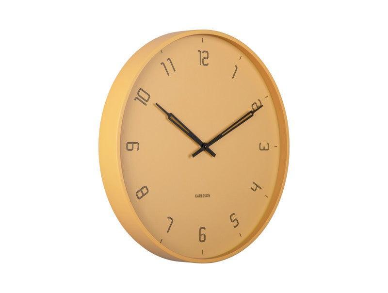 Karlsson Wall Clock Stark Iron Matt - Honey brown