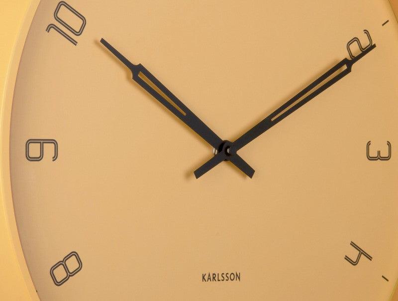 Karlsson Wall Clock Stark Iron Matt - Honey brown | {{ collection.title }}