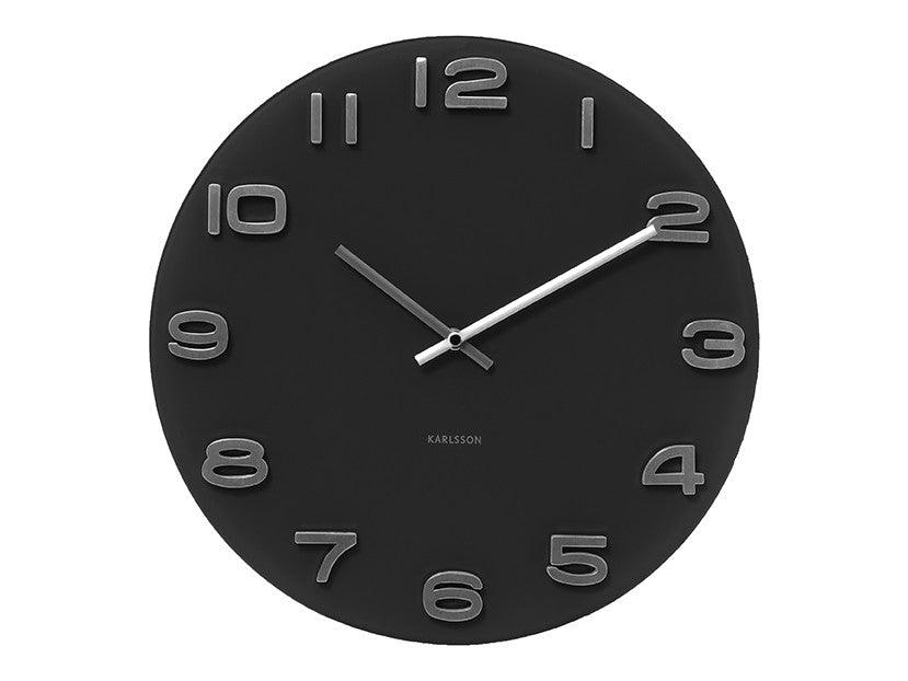 Karlsson Wall Clock Vintage Round - Black | {{ collection.title }}