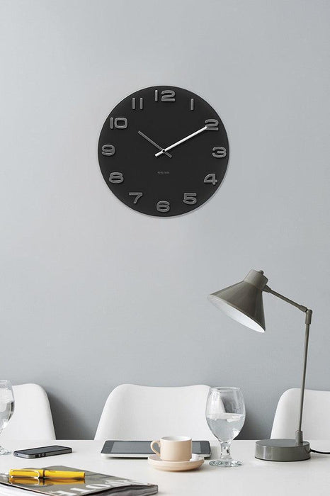 Karlsson Wall Clock Vintage Round - Black