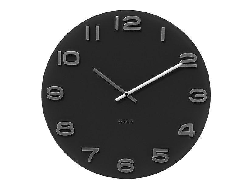 Karlsson Wall Clock Vintage Round - Black