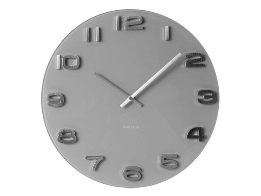 Karlsson Wall Clock Vintage Round - Grey | {{ collection.title }}