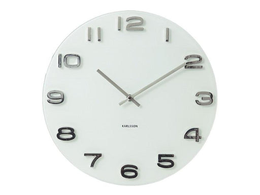 Karlsson Wall Clock Vintage Round - White | {{ collection.title }}
