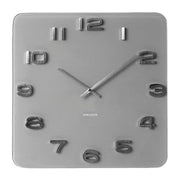 Karlsson Wall Clock Vintage Square - Grey