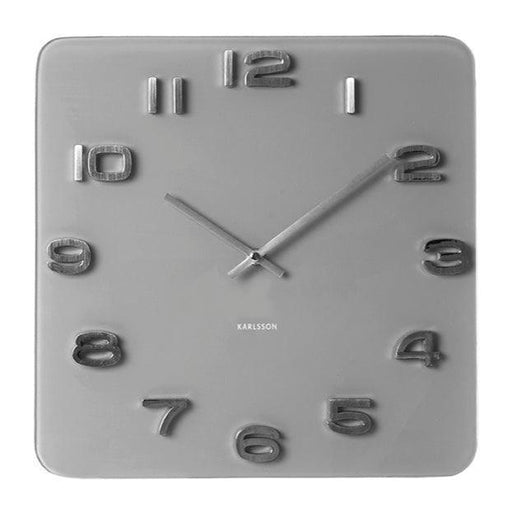 Karlsson Wall Clock Vintage Square - Grey - LemonSalt