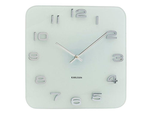 Karlsson Wall Clock Vintage Square - White | {{ collection.title }}
