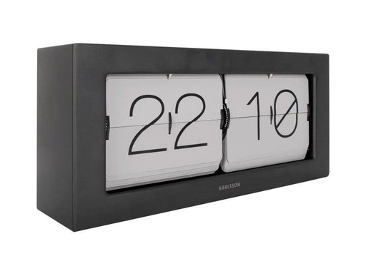 Karlsson Wall / Table Clock Boxed Flip XL - Warm gray | {{ collection.title }}