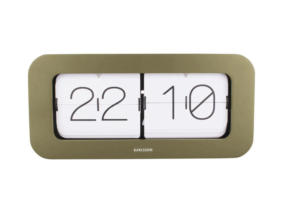 Karlsson Wall/Table Flip Clock Matiz - Bamboo Green | {{ collection.title }}