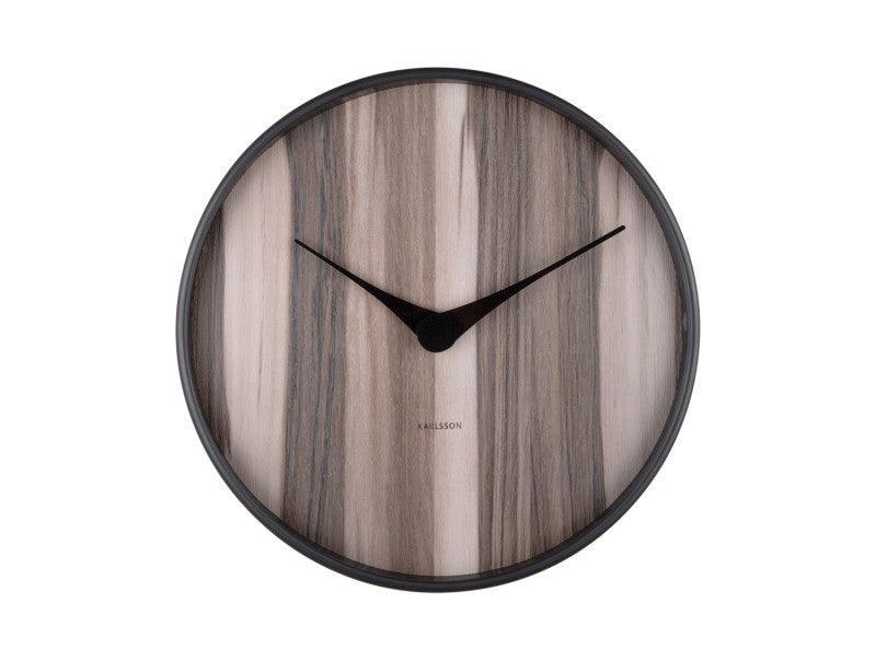 Karlsson Wood Melange Wall Clock - Dark Wood