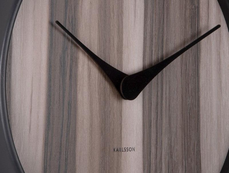 Karlsson Wood Melange Wall Clock - Dark Wood