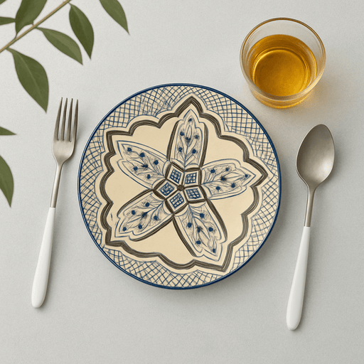 Kashan Ceramic Deep Plate (24.5cm) - LemonSalt