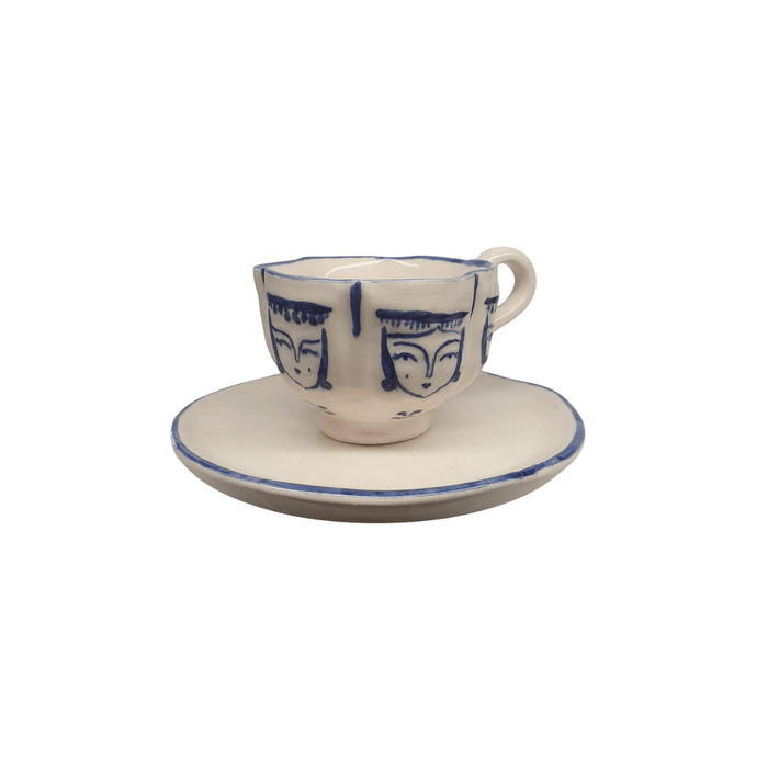 Kashan Ceramic Teacup & saucer Set - LemonSalt