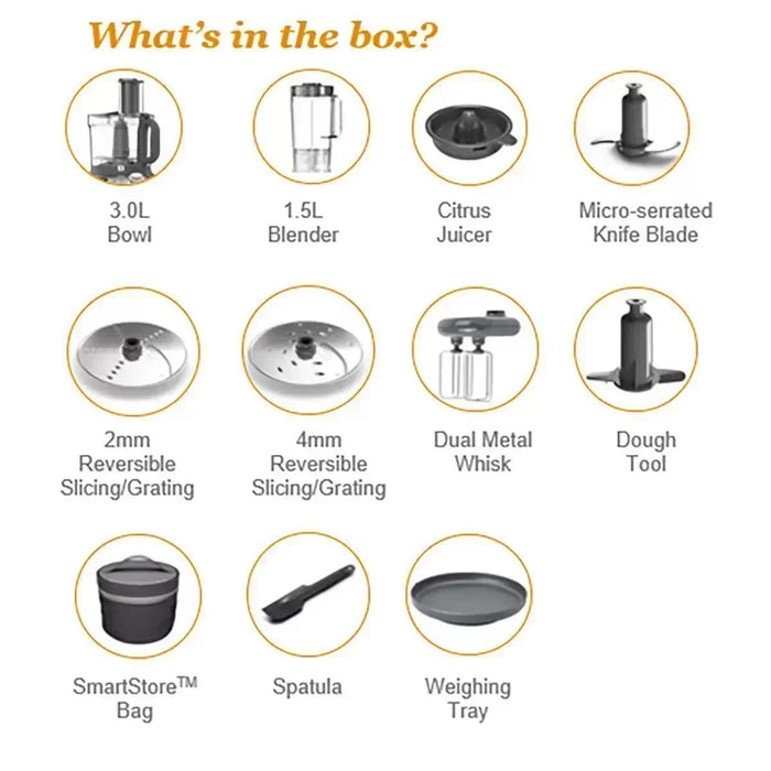 Kenwood FDM71.450 MultiPro Compact Food Processor - LemonSalt