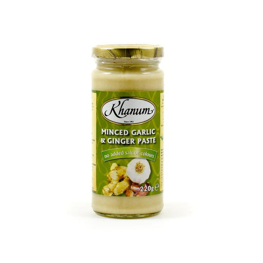 Khanum Minced Ginger & Garlic Paste (220g) | {{ collection.title }}