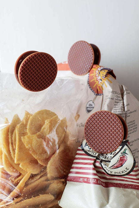 Kikkerland Bag Clip Waffle - Set of 4 - LemonSalt