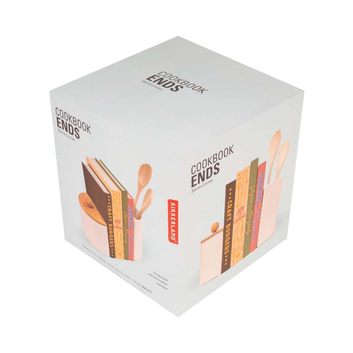 Kikkerland Ceramic Cookbook Ends - LemonSalt