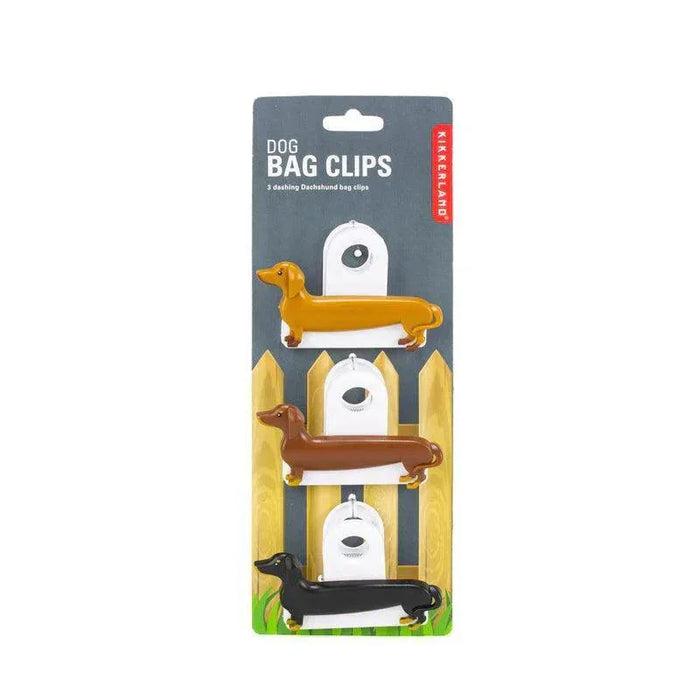 Kikkerland Dog Bag Clips - Set of 3