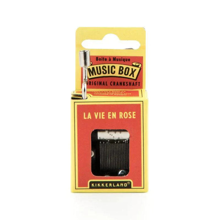 Kikkerland La Vie En Rose Crank Music Box