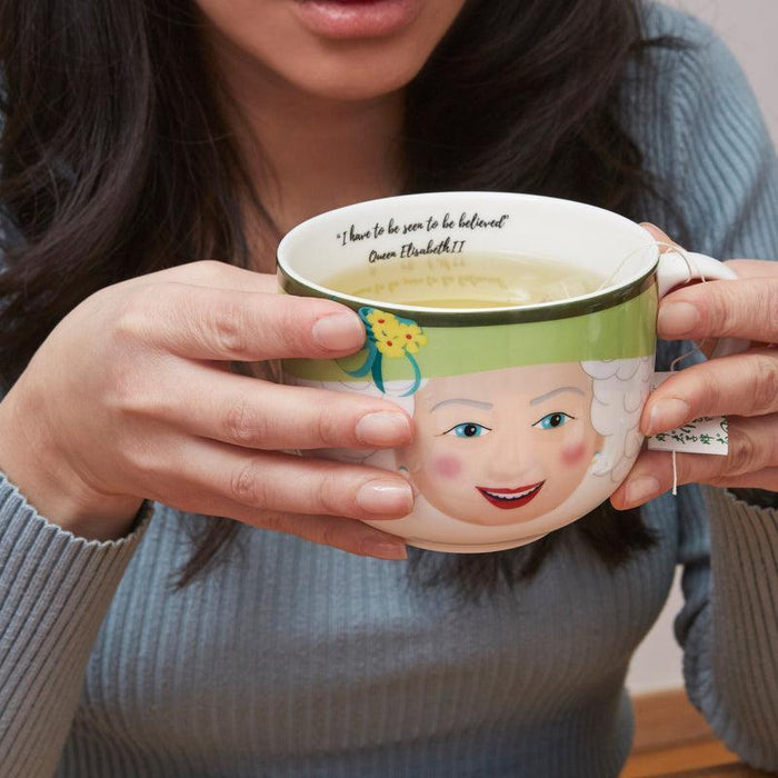 Kikkerland Queen Elizabeth II Mug