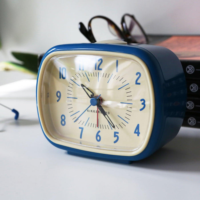 Kikkerland Retro Alarm Clock - Blue | {{ collection.title }}