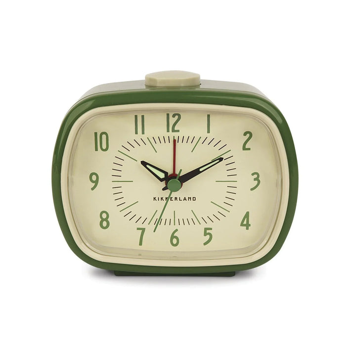 Kikkerland Retro Alarm Clock - Green