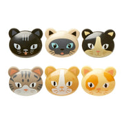 Kikkerland Set Of 6 Bag Clips - Cats