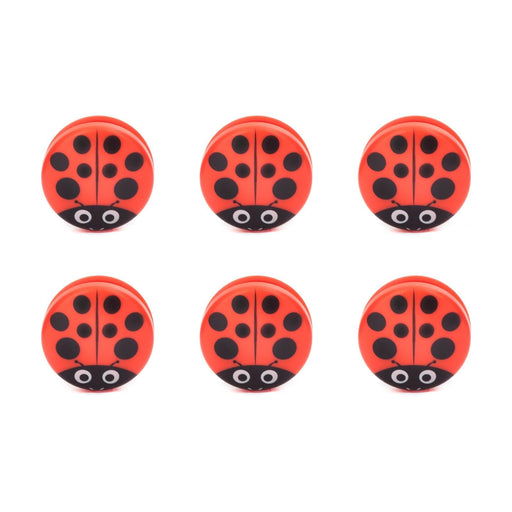 Kikkerland Set Of 6 Bag Clips - Ladybug | {{ collection.title }}