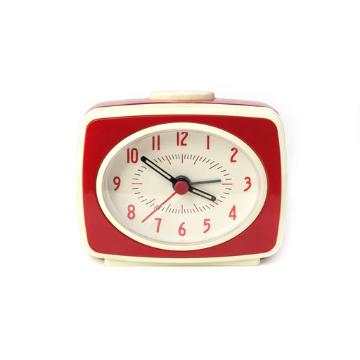 Kikkerland Small Classic Alarm Clock - Red - LemonSalt