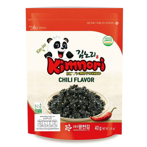 Kimnori Seasoned Crispy Seaweed Chilli Flavour (40g) - LemonSalt